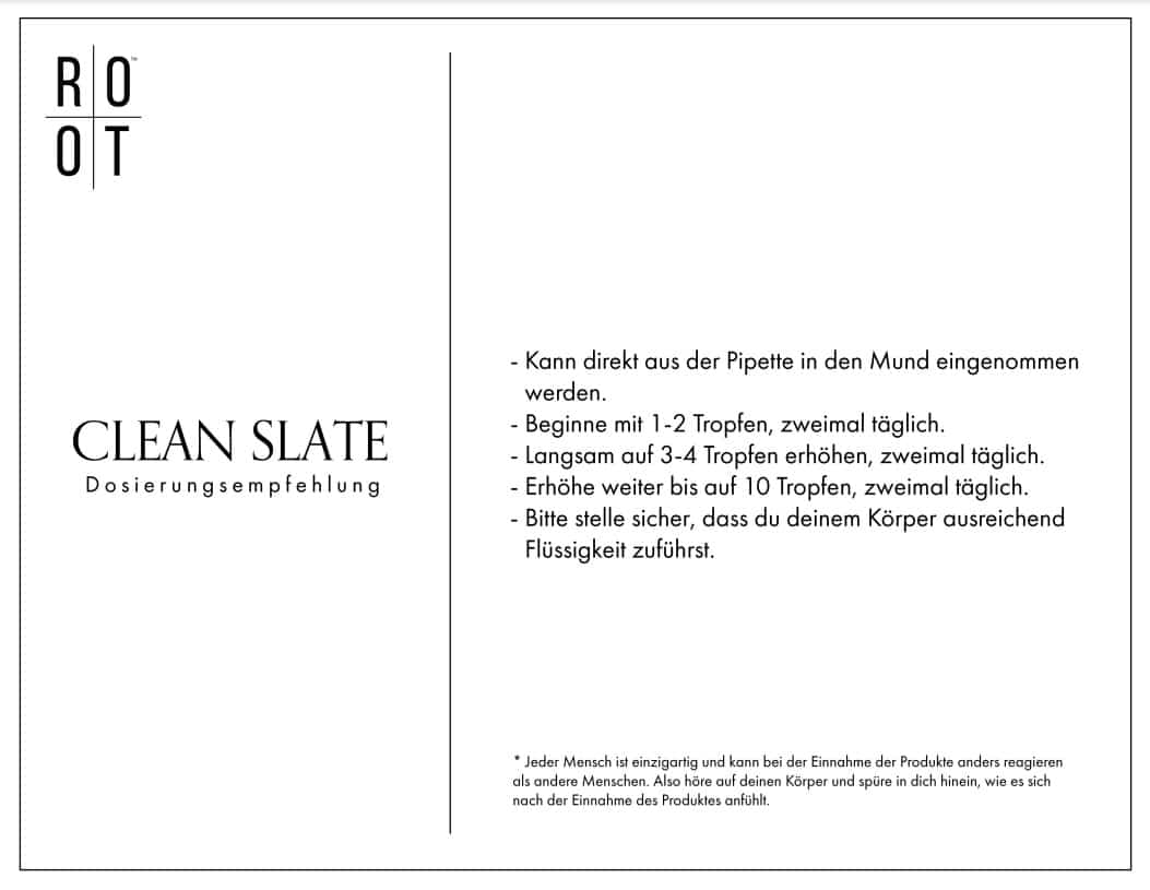 ROOT CLEAN SLATE